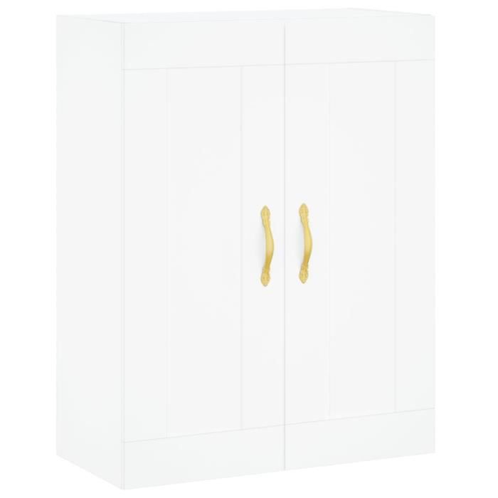 Buffet bas - Blanc - Bois - Fer - 69 5 x 34 x 90 cm