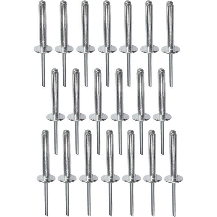Lots Rivets Rivet - C48175 Lot 20 Rivets Aveugles Ø5X30Mm À Tête Large 14Mm Din ...
