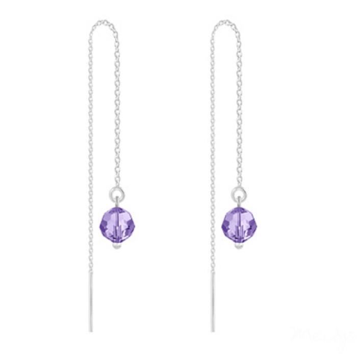 Boucles d'oreilles pendantes traversantes chaines Boucles d'oreilles pendantes traversantes chaines