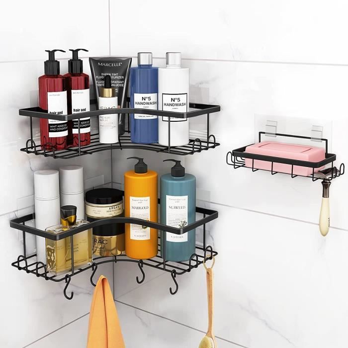 Etagere Douche,Rangement Douche Sans Percage ,Panier Salle De Bain En