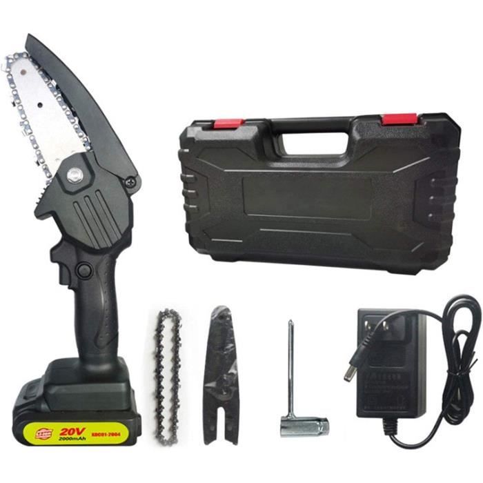 Scie à Os Portative Sans Fil 2KG - Scie Boucher Électrique Avec 4 Lames Et 2 Batteries