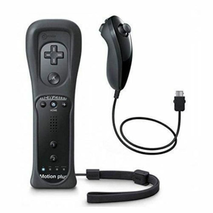 2in1 Manette avec Motion Plus et Nunchuk avec Etui pour Nintendo Wii