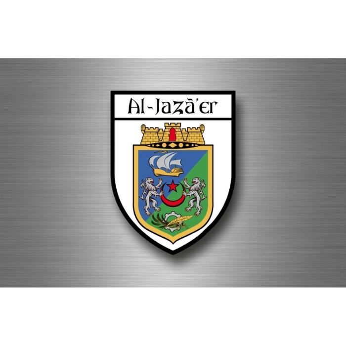 autocollant sticker adhesif drapeau blason ville souvenir algerie alger cdiscount auto