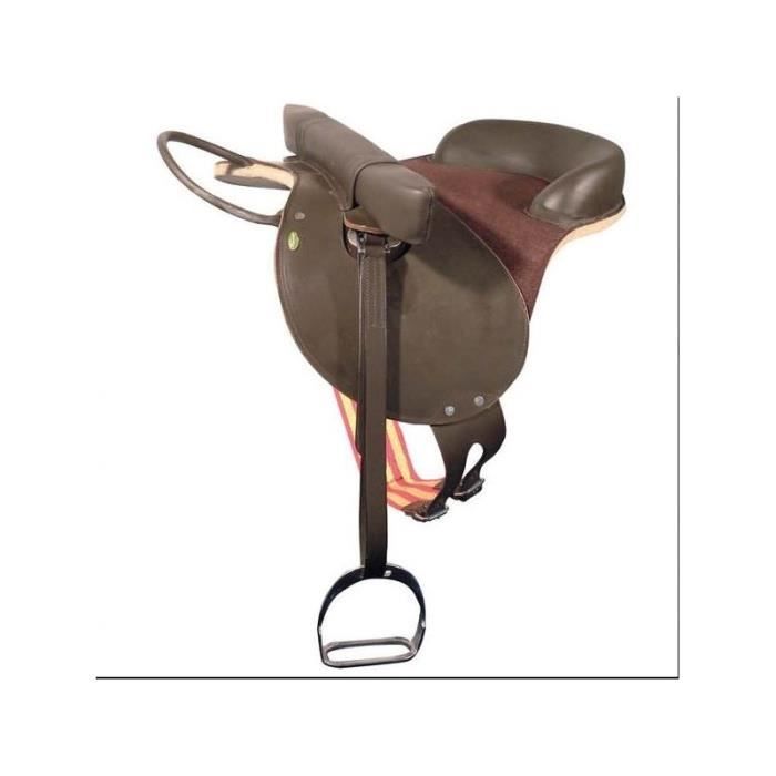 HKM Selle en Cuir Sangle avec Large Surface