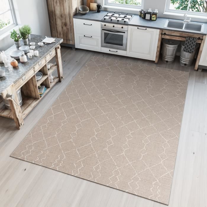 Tapiso Jogo Tapis Cuisine Terrasse Moderne Geometrique Losanges