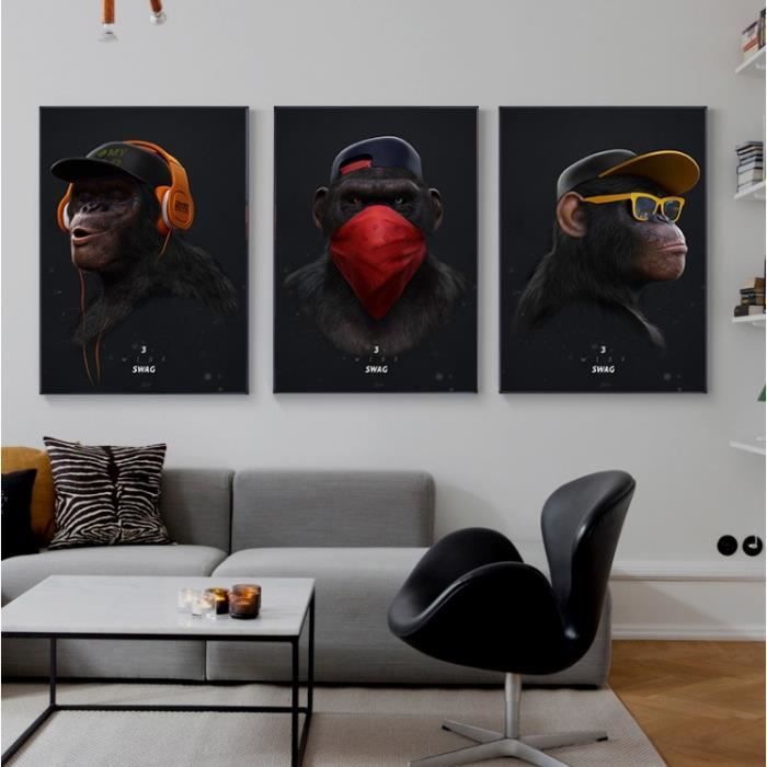 Tableau Toile Femme Africaine - Art Mural Abstrait, Impression Sur Toile, Sans Cadre, Décoration Murale