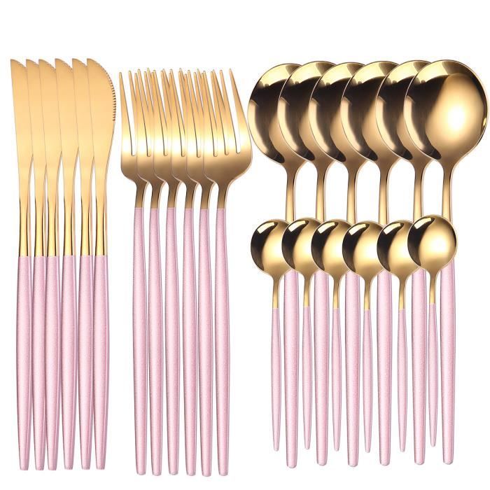 Set De 126 Couverts En Plastique Doré Réutilisables - 42 Fourchettes, 42 Couteaux, 42 Cuillères - Pour Fêtes, Mariages, Barbecues, Camping - Sans BPA