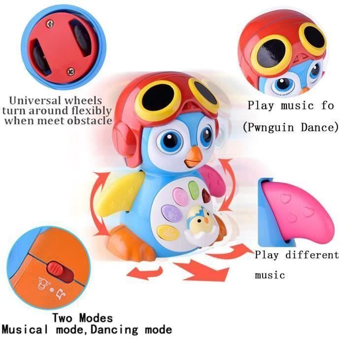 Jouets Bebe Education Musicaux De Bebe 6 A 12 Mois Belle Balancoire Futee Balancant Le Pingouin Tot L Education D Egaliseur Musique Cdiscount Jeux Jouets