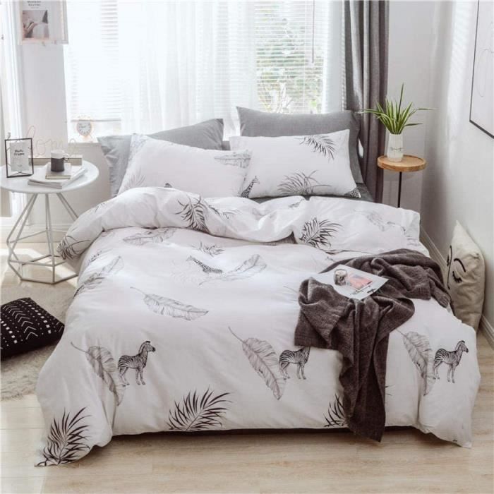 Housse de Couette et Taie d'oreiller - Animaux Chiens Chat