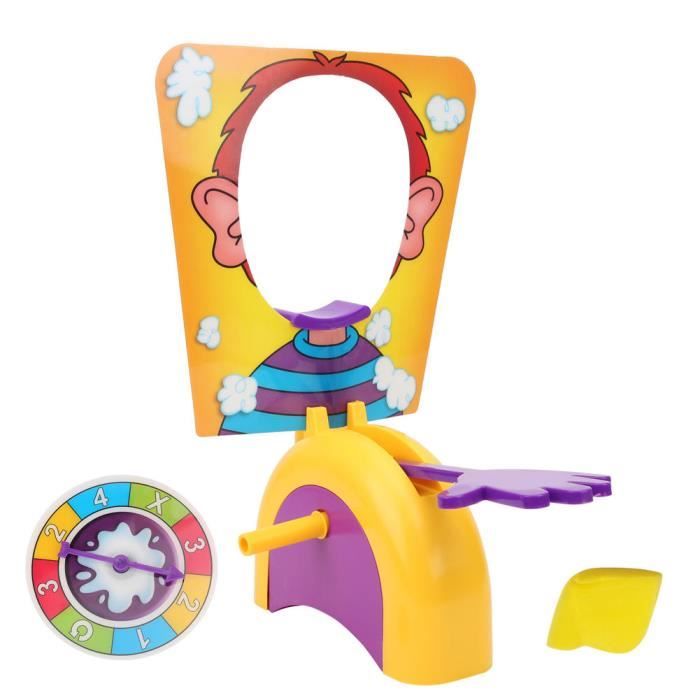 Dilwe Jouet de visage de crème Jouet de Jeu de Truc Jeu dÉclaboussures de Gâteau à Crème Fête Interaction Parent-enfant Ans