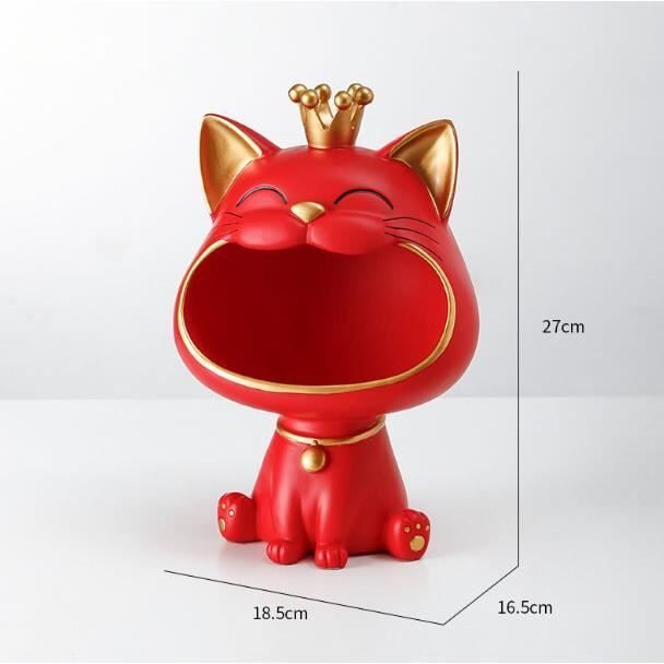 Décoration Voiture Chat Porte-Bonheur En Strass - Pour Tableau De Bord Ou Console - Figurine Mignonne - 5