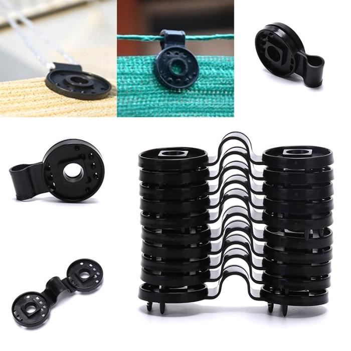 20pcs Pince Pour Filet Pare-soleil, Pince Pour Film De Serre, Pince Pour Toile D'ombrage, Outil
