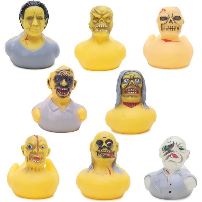 24 Canards En Plastique Avec Lunettes - 8 Couleurs Vives - Jouets De Bain Bébé, Décoration Fête - 12