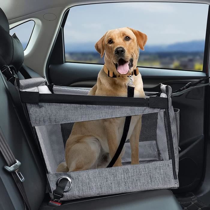 Corbeille-coussin,Siège de voiture pliable pour chien, avec coussin  étanche, hamac réglable, ceinture de sécurité - Grey[D31297] - Cdiscount