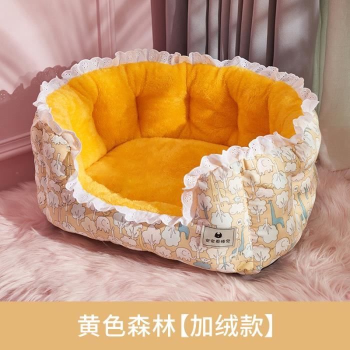 Nid Douillet Pour Chat - Sac De Couchage En Peluche - Intérieur Polaire - 65x45cm - Maison & Voyage