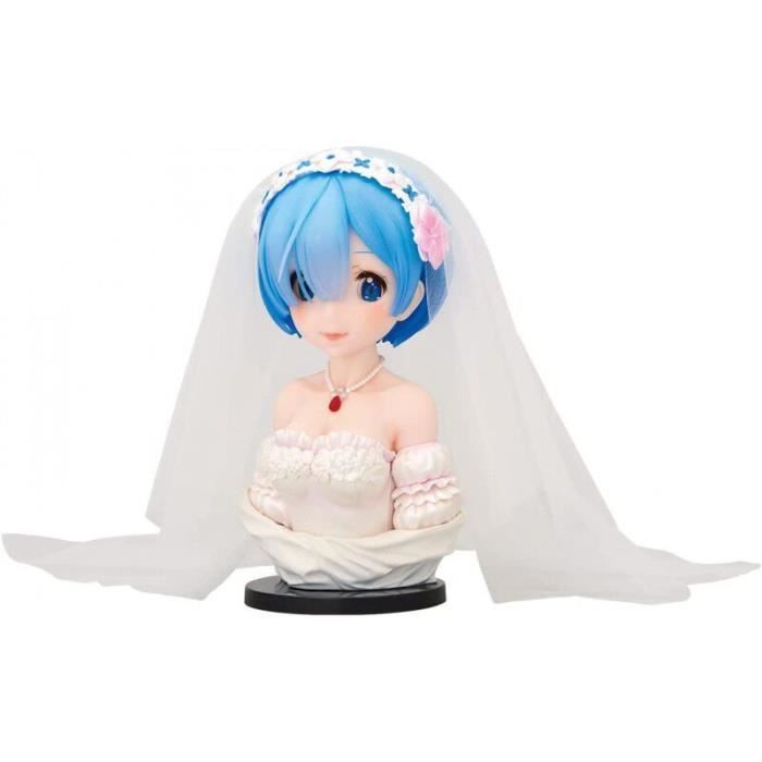 Bandai Visual Figurine - Banpresto - Rem (wedding Ver.) - 21 cm - PVC/ABS - Détails soignés