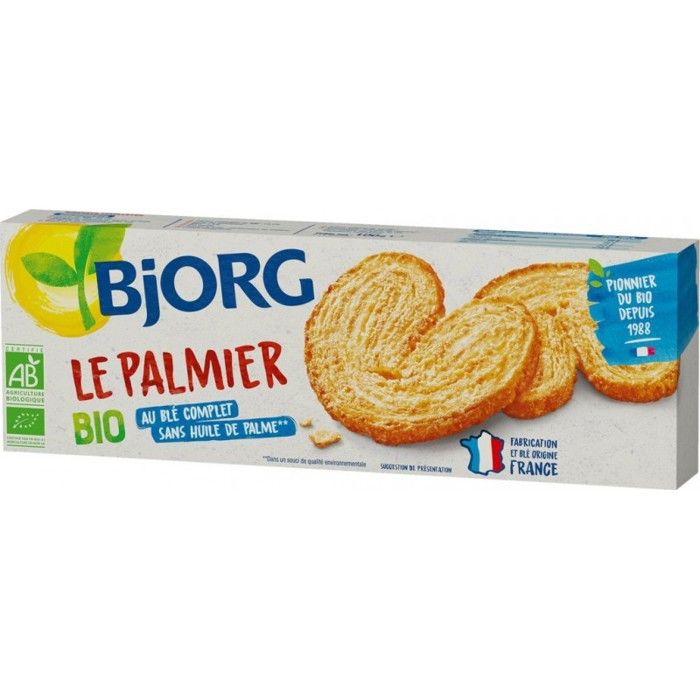 Bjorg Biscuits Palmier Bio 100g Cdiscount Au Quotidien