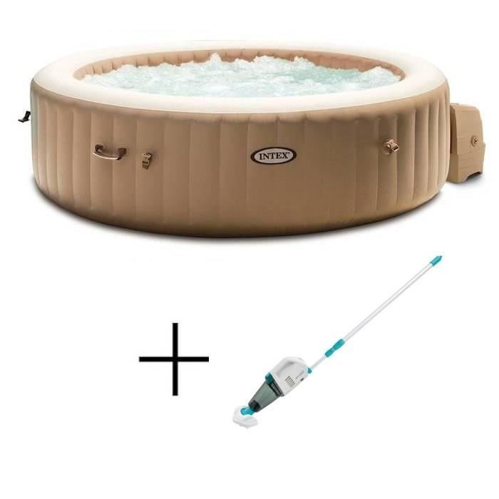 Spa - INTEX - PureSpa Sahara - 8 places - 170 diffuseurs à bulles + Nettoyeur spa - ZR100