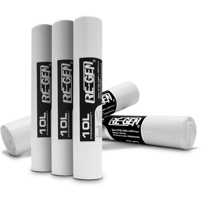 BANSHAN 5 Rouleaux De Sacs Poubelle De 45 X 50 Cm Avec 75