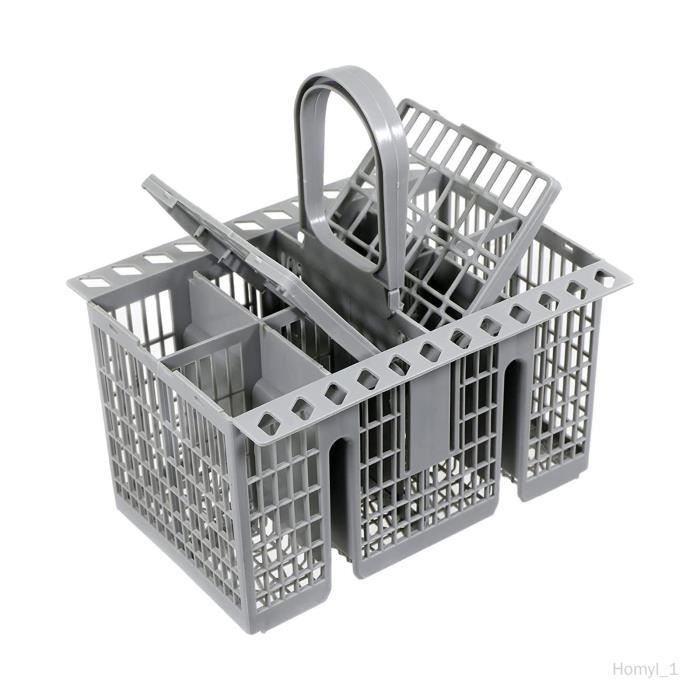 Panier à Couverts Pour Lave-vaisselle - Transparent, Dimensions ~8x13,5x10,7cm, Drainage Facile - 9