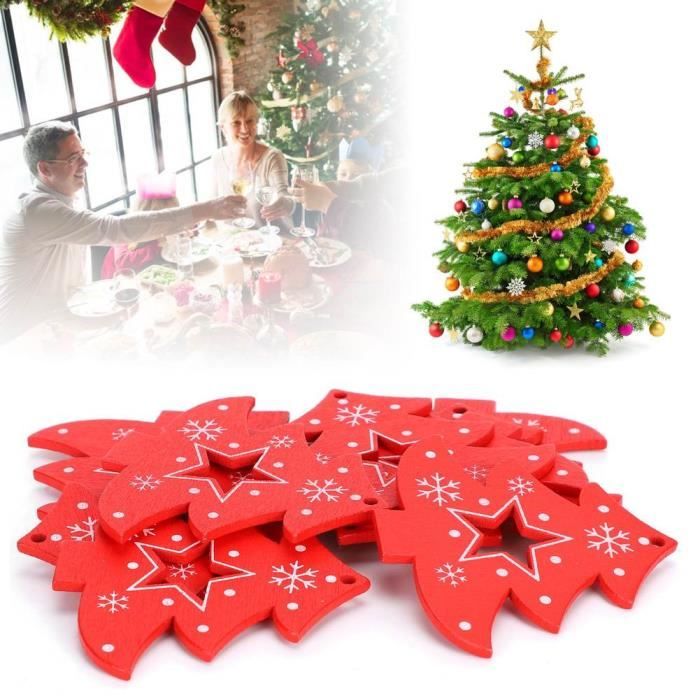 Décorations De Noël En Bois à Suspendre Sur Le Sapin - Ornements Faits Main
