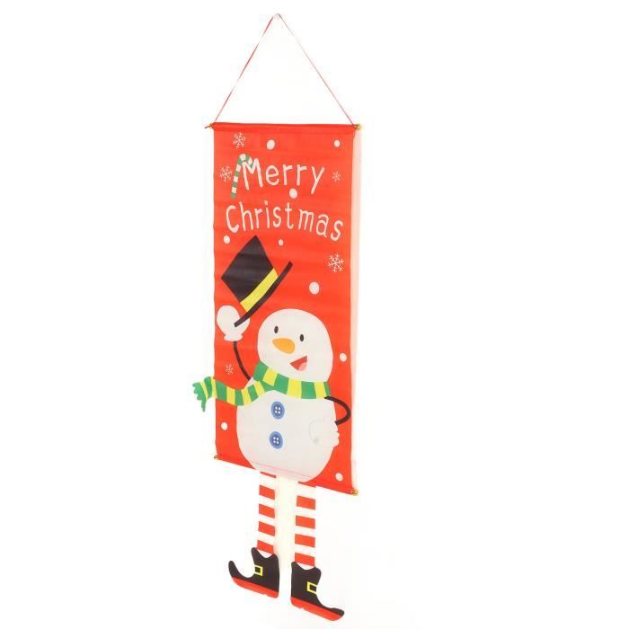 Drapeau De Table Bonnes Vacances De Noël AZ FLAG – Bonhomme De Neige – Socle Noir Inclus - 6
