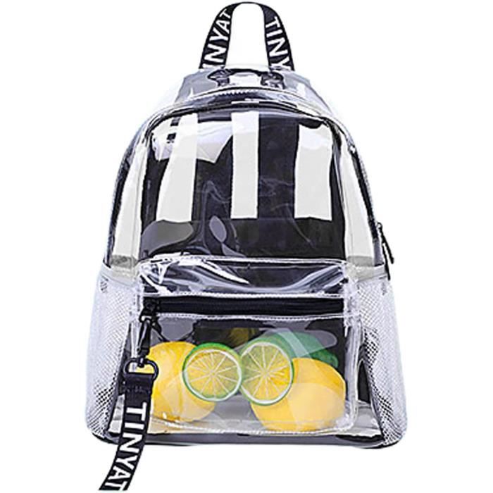 Sac à Dos Transparent à Cordon – PVC épais, Résistant à L'eau, Pour Stade, Festival Et Sport