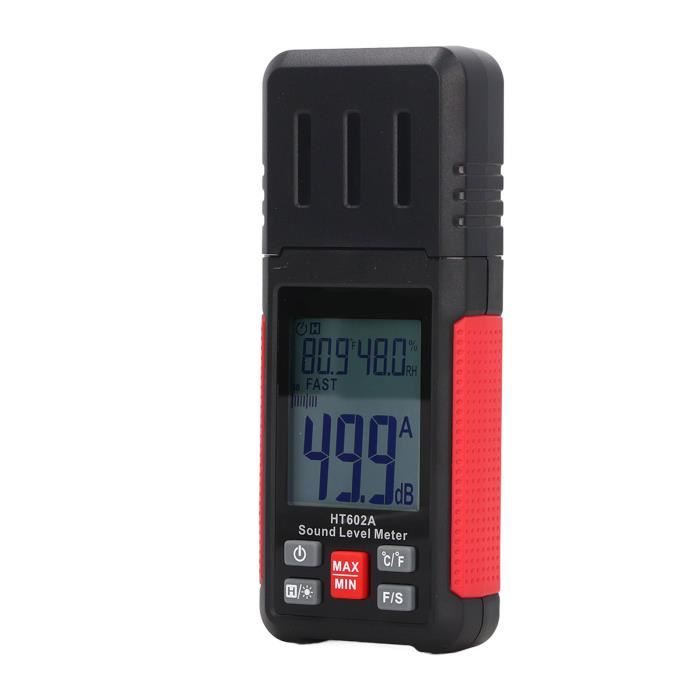 Décibelmètre Portable 30-130 DB - Testeur Bruit Maison, Voisins Et Chantier Avec écran LCD