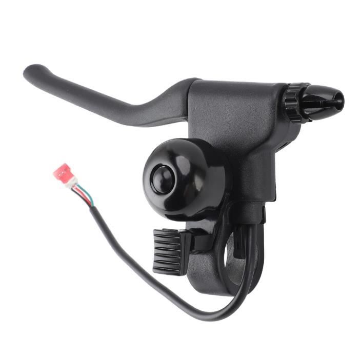 Fafeicy Poignée de Frein de Trottinette Electrique Ergonomique Nylon avec Levier de Frein Anti-Dérapant et Cloche - DIY Remplacement