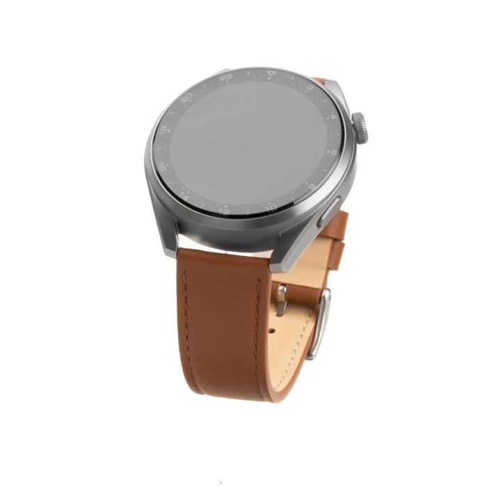 Bracelet - FIXED - Leather Strap - Cuir véritable - 22 mm - Compatible avec smartwatches