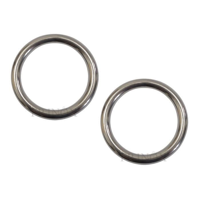 Anneaux inox 316 Rond 5 x 35 mm intérieur inox A4 Lot de 10