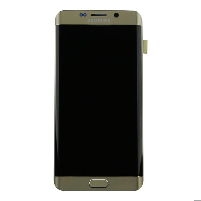 Ecran tactile + LCD doré sur châssis de remplacement pour Samsung Galaxy S6 Edge G925 / G925F / G925V / G925A / G925T