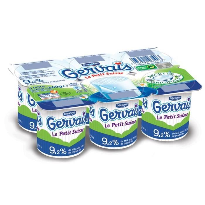 Gervais Yaourt Petit Suisse Nature 6x60g Cdiscount Au Quotidien