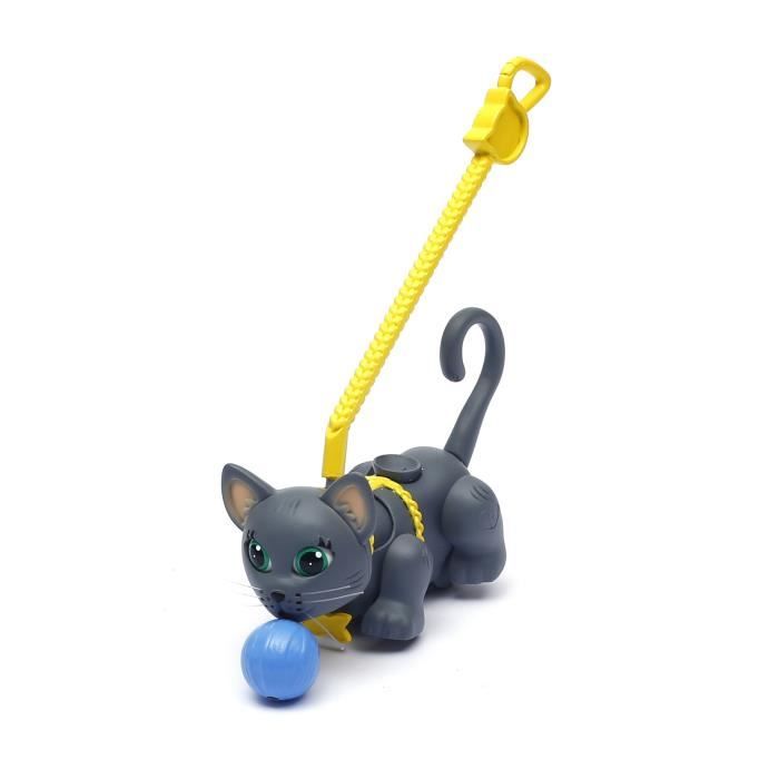 Pet Parade Pet Chat Pelote Laisse Gris Chartreux Cdiscount Jeux Jouets