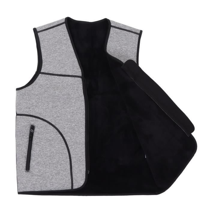 Fafeicy Gilet Chauffant Veste Chauffante 9 Zones 3 Niveaux De Chauffage Lavable USB Veste