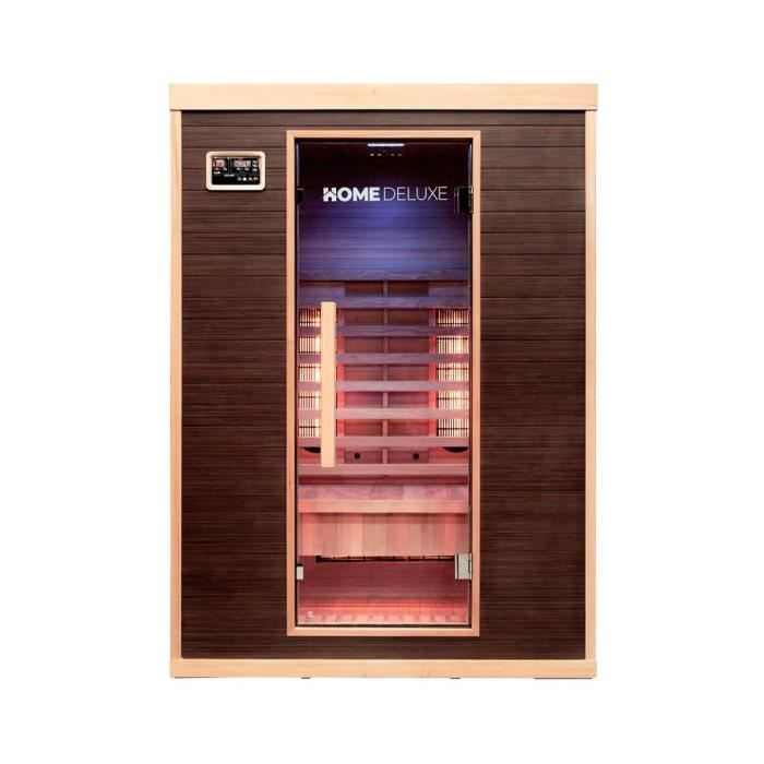 HOME DELUXE Cabine infrarouge  MORENO M - Taille: 135 x 105 x 190 cm pour 2 personnes I Sauna infrarouge Bien-&ecirc;tre 
