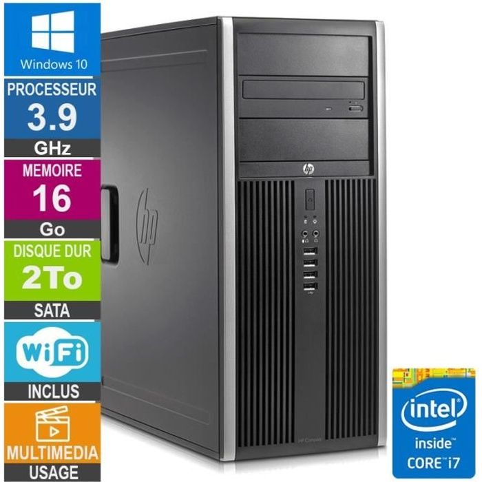 Acheter PC HP Elite 8300 CMT i7-3770 3.90GHz 16Go/2To Wifi W10 Reconditionné - 349,00 € PC HP Elite 8300 CMT i7-3770 3.90GHz 16Go/2To Wifi W10 Reconditionné - Hewlett-Packard reconditionné disponible sur Cdiscount Seconde Vie