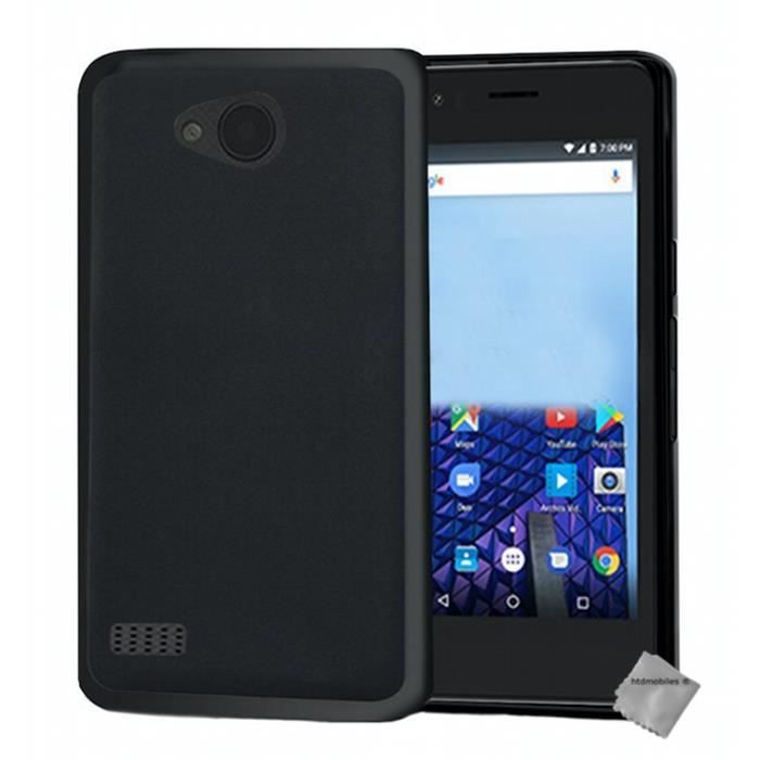 PH26 Custodia A Portafoglio In Ecopelle Per Archos Access 40 4G - Con Chiusura Magnetica E 6 Slot Per Carte - 5