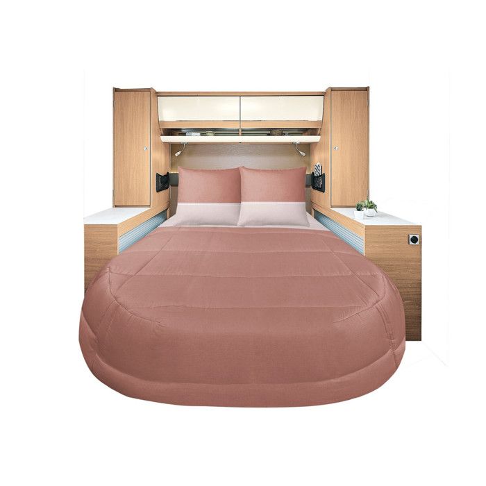 Prêt à dormir - INCASA - Terracota - 80/90 x 200 cm - Lyocell et Percale - Système évolutif