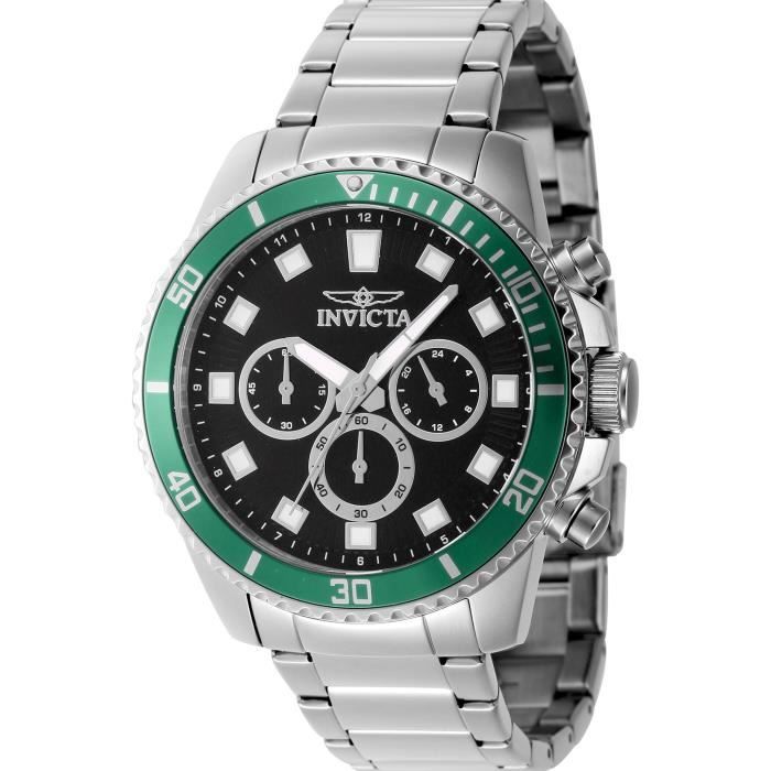 Montre Quartz Homme - INVICTA - Pro Diver 46051 - Noir - Acier inoxydable - Sportif