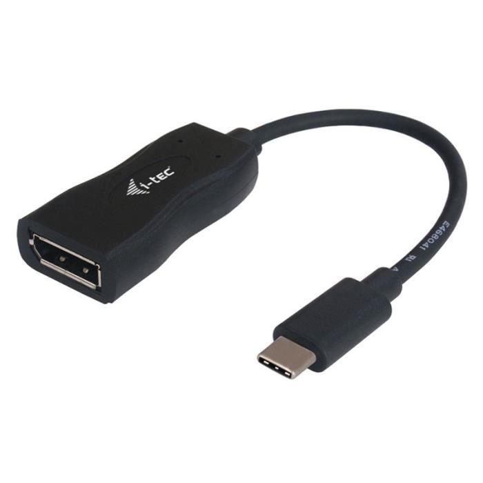 I-TEC Câble A/V - 15 cm - DisplayPort/USB - Périphérique audio/vidéo, moniteur, ordinateur portable, tablette, smartphone