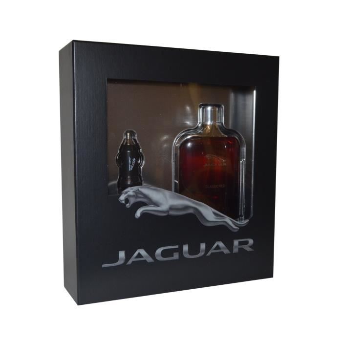 Eau de toilette à vaporiser 100 ml et chargeur de voiture USB Jaguar Classic Red for Men