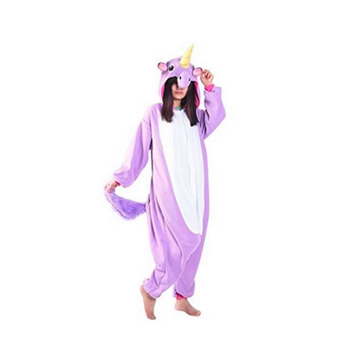 Kigurumi Pyjama Licorne Adulte Unisexe Ensemble De Pyjama Animaux