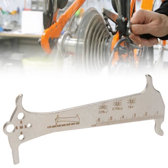 Laroal Jauge D'usure De Chaîne – Outil Multifonction 3 En 1, Pour Tous Vélos, Bleu, En Alliage D'aluminium