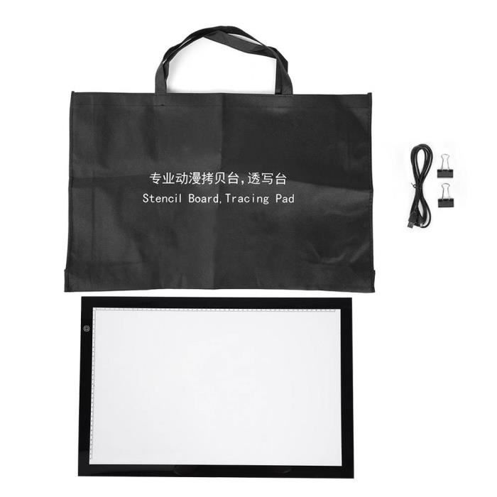 Table Lumineuse De Traçage LED – Ultra Fine, Luminosité Réglable, 3400 Lux – Pour Dessin, Diamant Painting, Croquis