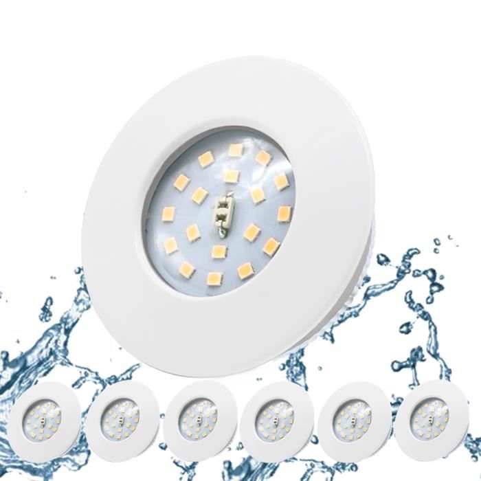 Luna Spot Encastrable Pour Meubles 12 V Avec Ampoule Halogene De 20 W Intensite Variable Fiche Amp Et Cable Couleur Blanc Amazon Fr Luminaires Et Eclairage