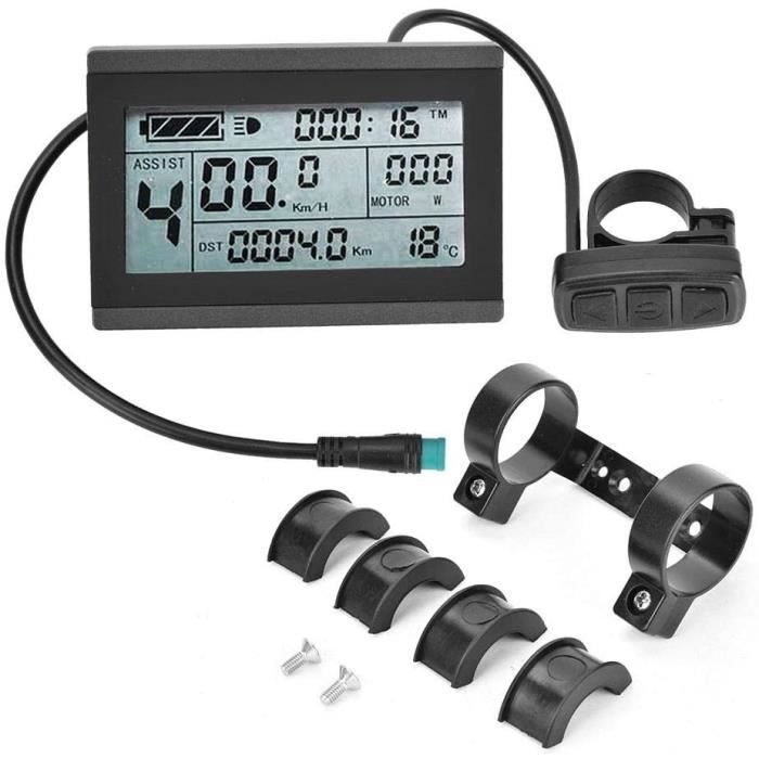 AFFICHAGE DE VÉLO éLectrique 24 V/36 V/48 V Affichage LCD éTanche S866