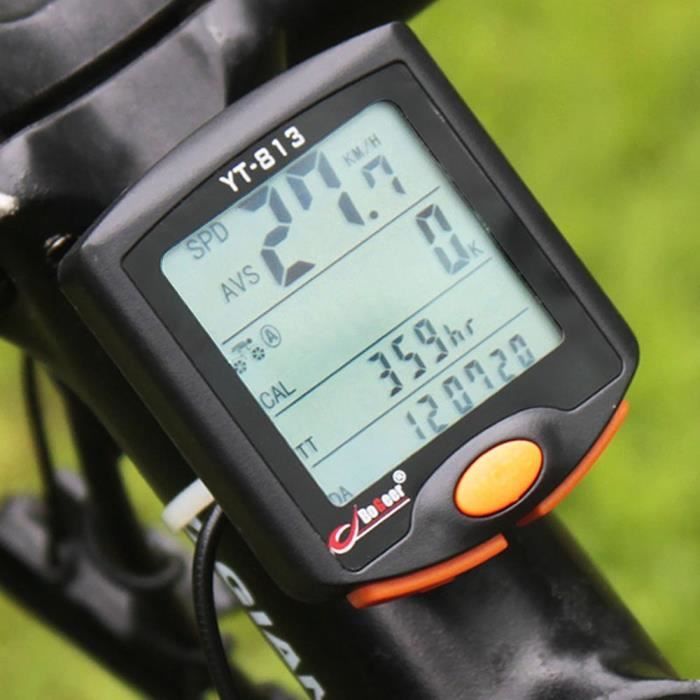 Radio Etanche Compteur de Vitesse LCD Vélo Compteur kilométrique Ordinateur de vélo Bike SPF 