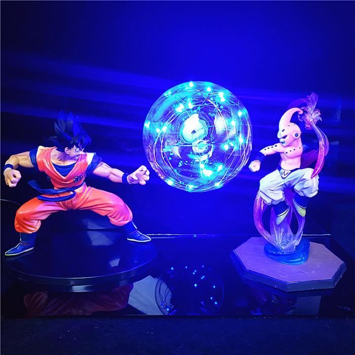 Veilleuse Dragon Ball Son Goku - Lampe Tactile Kamehameha Magnétique, Bureau Créatif, édition Multicolore