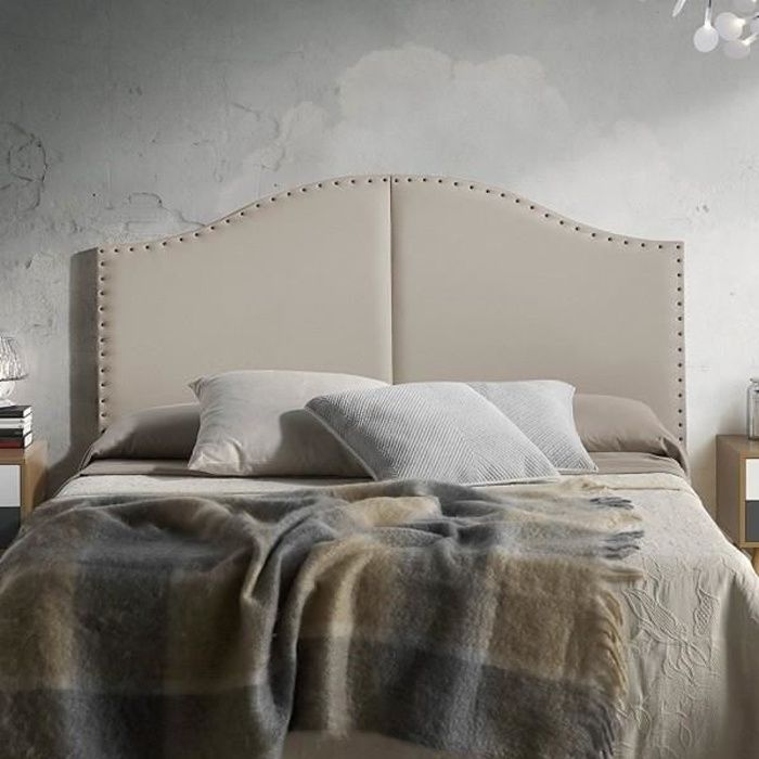 Zuleika Tete De Lit 160 Cm En Simili Taupe Achat Vente Tete De Lit Zuleika Tete De Lit Cdiscount